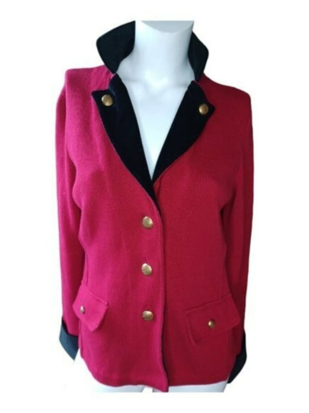 Vintage Military Lauren Ralph Lauren‎ cotton cardigan sweater M